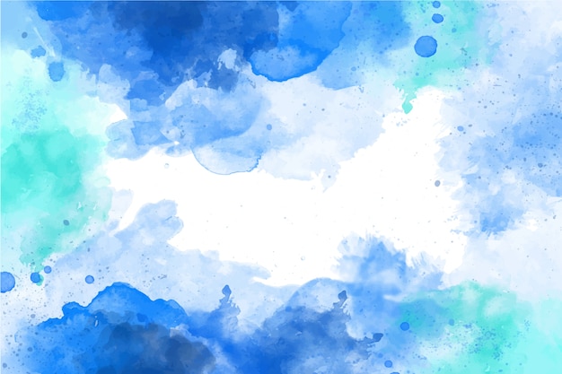 Vector aquarel blauwe achtergrond