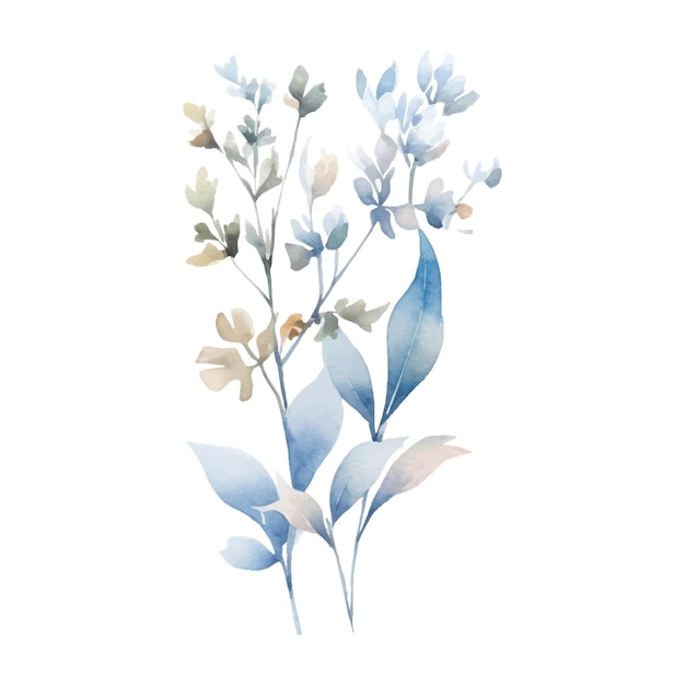 Aquarel Bloem Plant Illustratie