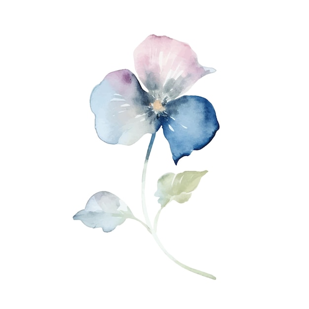 Aquarel Bloem Plant Illustratie