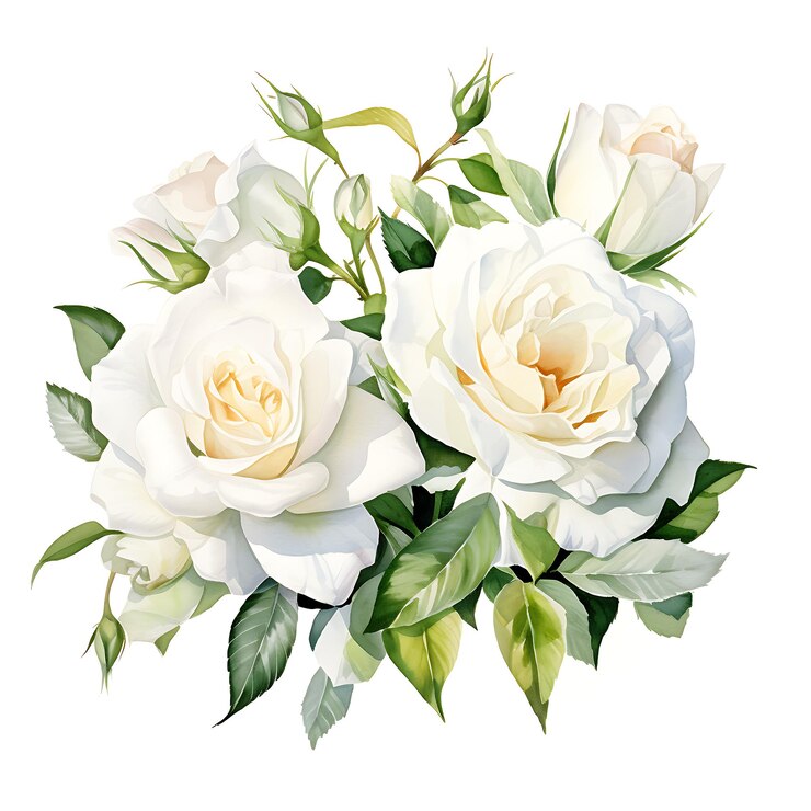 Vector aquarel bloemen boeket bloemen illustratie