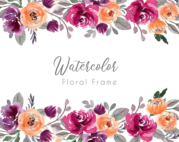 Aquarel bloemen boeket illustratie