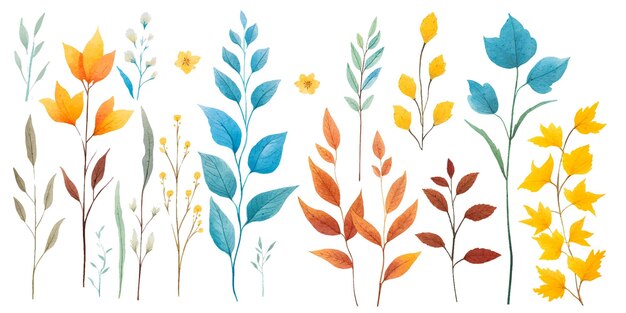 Aquarel bloemen botanische illustratie clipart