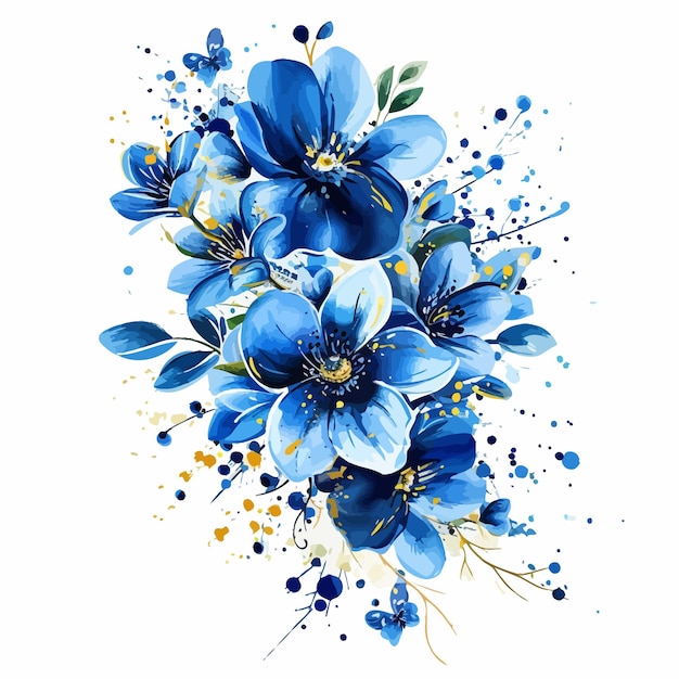 aquarel bloemen roos vector