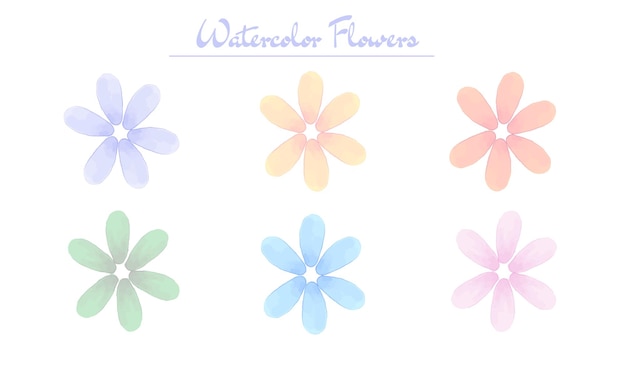 Aquarel bloemen vector illustratie