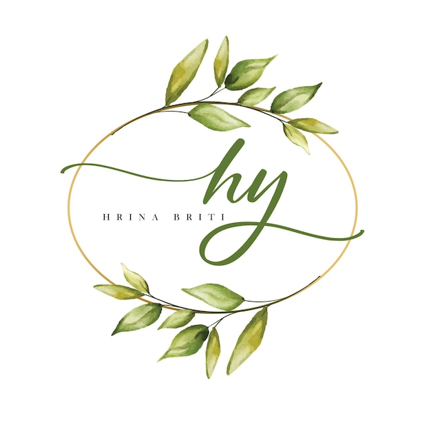 aquarel bloemenlogo