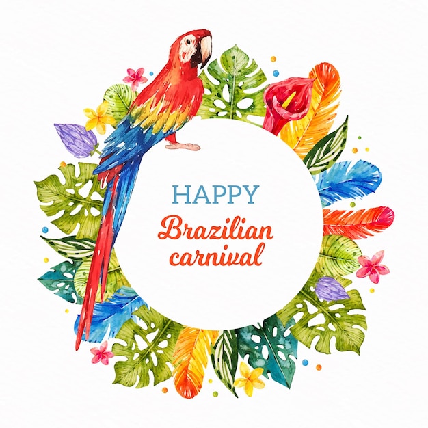 Aquarel braziliaans carnaval