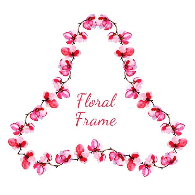 Aquarel Floral Frame Multi-Purpose Achtergrond