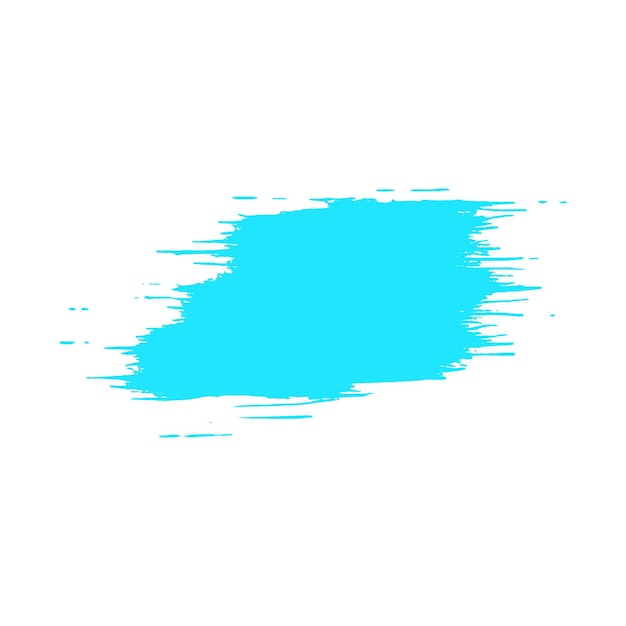 Vector aquarel geschilderde lichtblauwe penseelstreek
