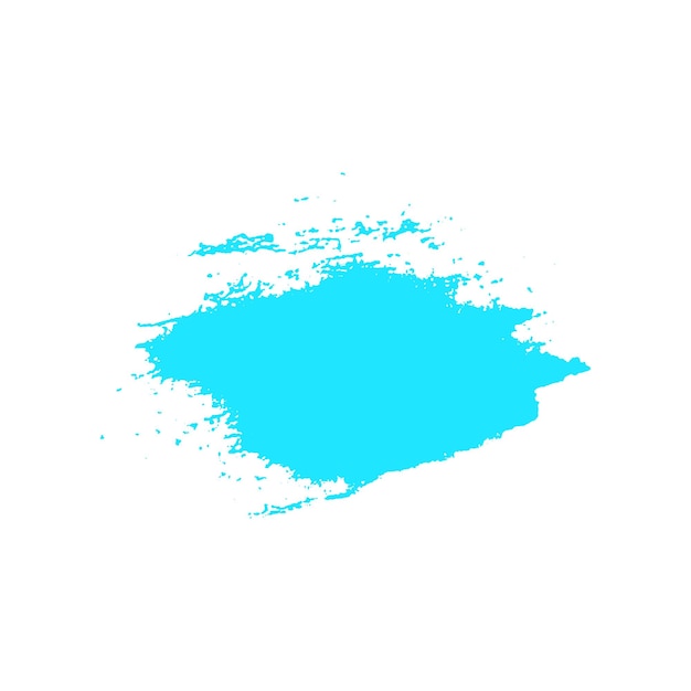 Aquarel geschilderde lichtblauwe penseelstreek