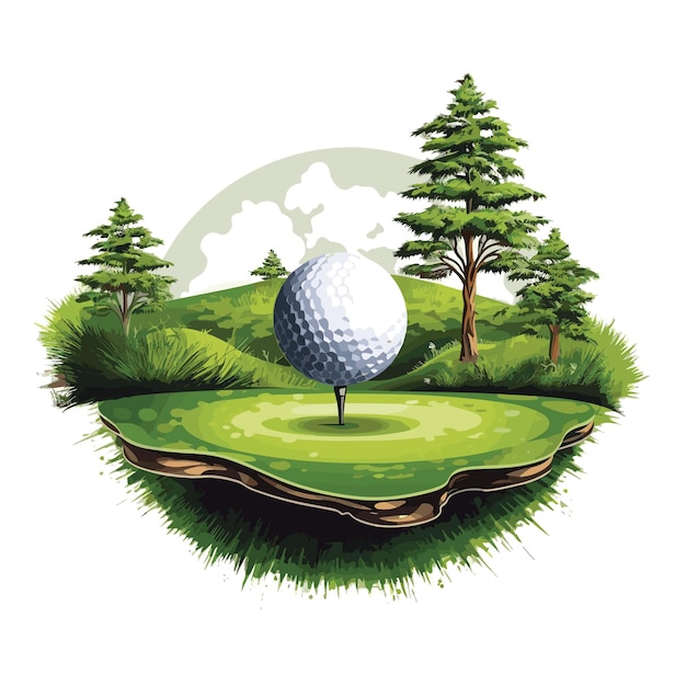 aquarel golf Vector kunst