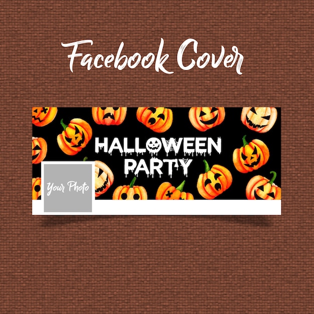 Aquarel halloween facebook cover