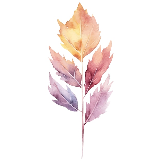 Aquarel herfstbladeren