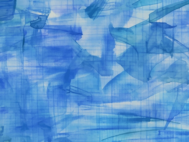 Aquarel in blauwtinten