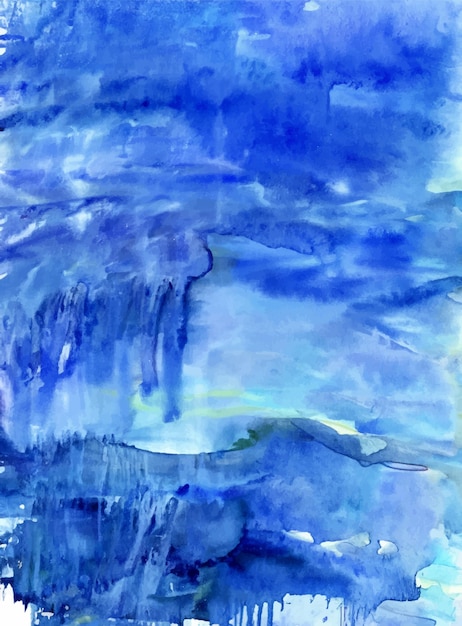 Aquarel in blauwtinten