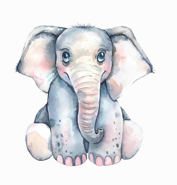 Aquarel olifant.