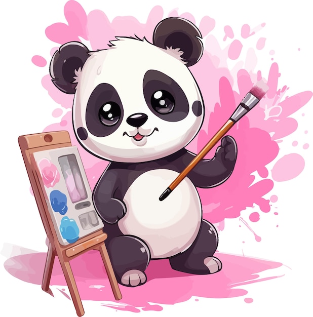 aquarel panda vector