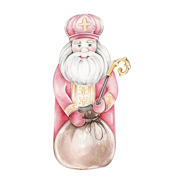 Aquarel Saint Nicolas