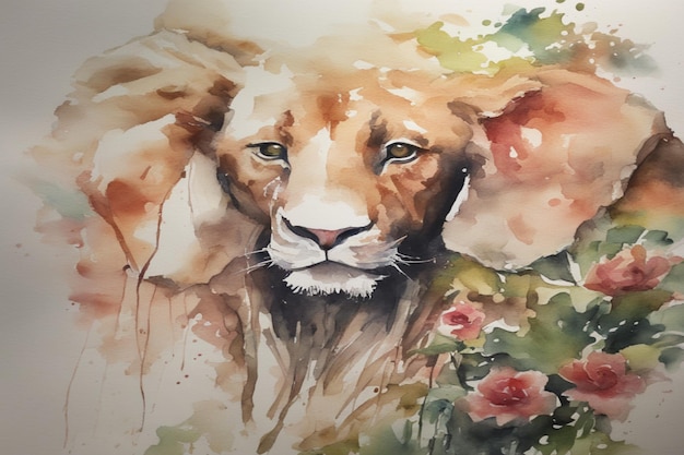 Vector aquarel schilderij