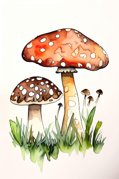 Aquarel Schimmel Paddo's Illustratie