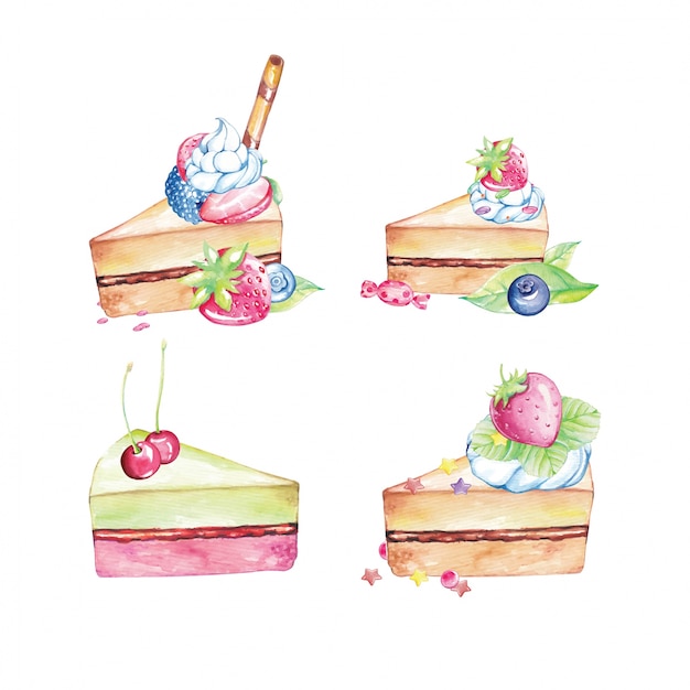 Aquarel Shortcake illustratie