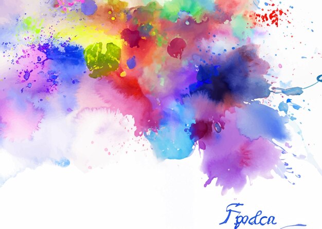 Aquarel splash vlek achtergrond