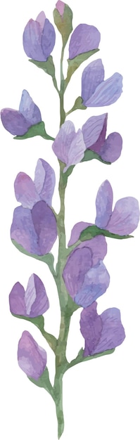 Aquarel takje bloemen