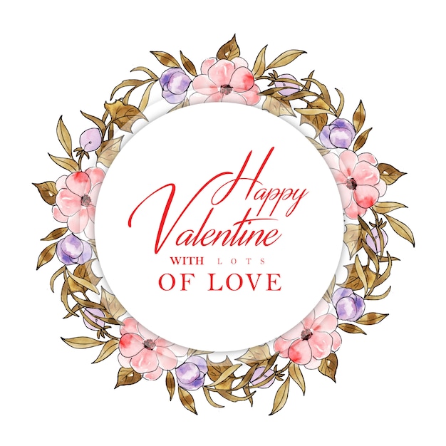 Aquarel valentine frames