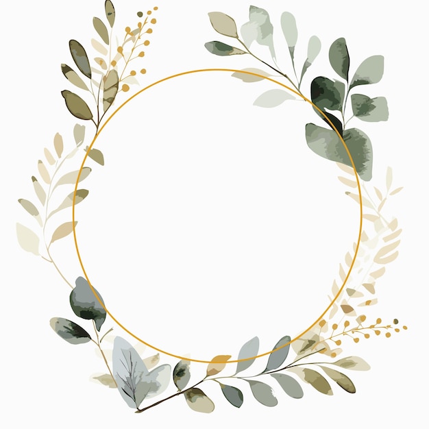 aquarel verlaat bruiloft frame