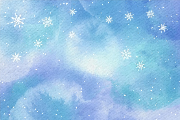 Aquarel winter achtergrond