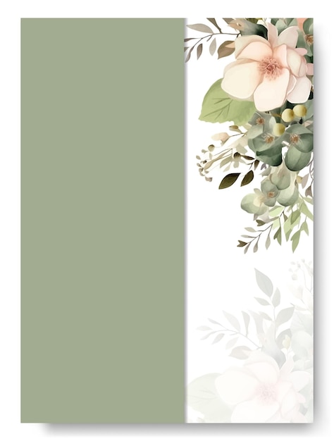 Vector aquarel witte jasmijn bloemen clipart bruiloft uitnodiging elementen