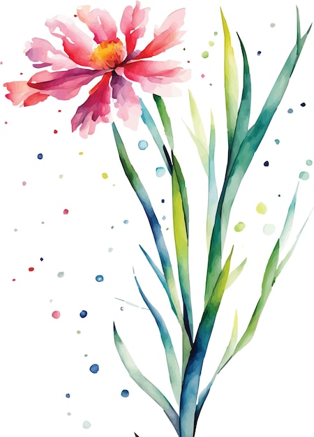 Vector aquarelbloem