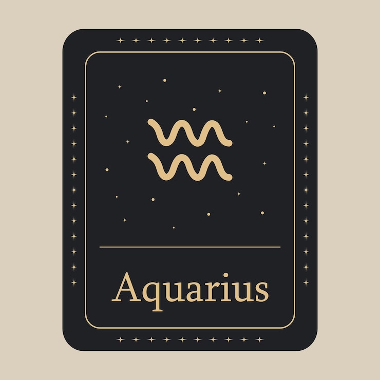 Vector aquarius zodiac icon vector illustration