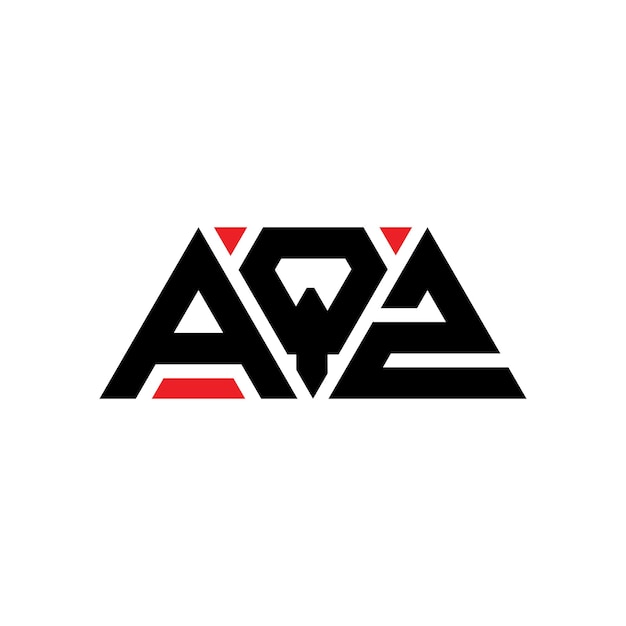 aqz triangle letter logo design with triangle shape aqz triangle logo design monogram aqz triangle vector logo template with red color aqz triangular logo simple elegant and luxurious logo aqz