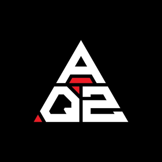 aqz triangle letter logo design with triangle shape aqz triangle logo design monogram aqz triangle vector logo template with red color aqz triangular logo simple elegant and luxurious logo