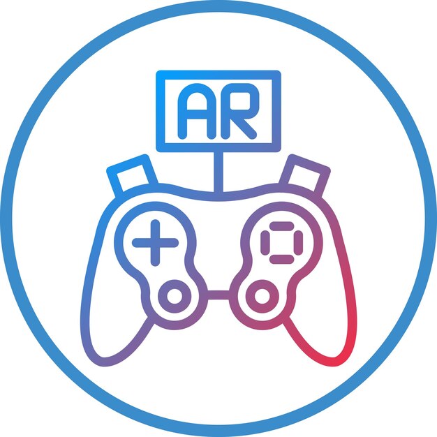 Vector ar controller icon style