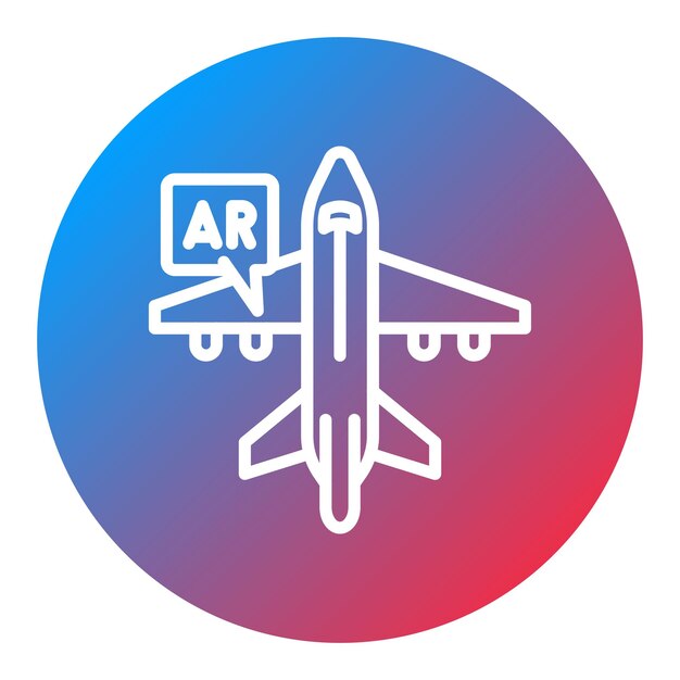 Ar Flight Training icoon vector afbeelding Kan worden gebruikt voor Augmented Reality