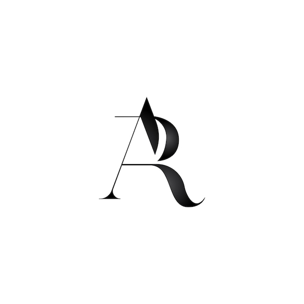 AR letter design logo