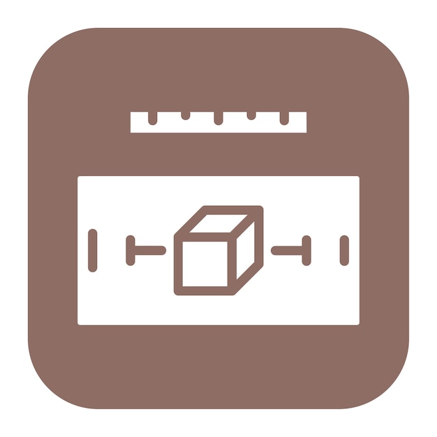 Ar Measuring icon vector image Kan worden gebruikt voor Augmented Reality
