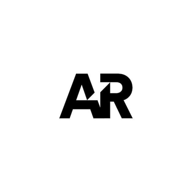 Ar モノグラムロゴ デザイン文字 テキスト名 シンボル モノクロロゴタイプ アルファベット文字 シンプルロゴ