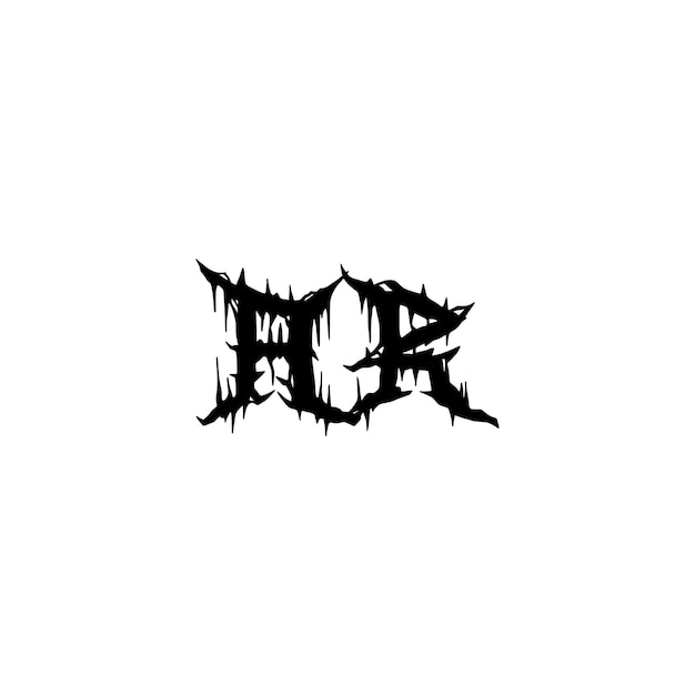 Ar 모노그램 로고 디자인 문자 텍스트 이름 기호 흑백 로고 타입 알파벳 문자 간단한 로고