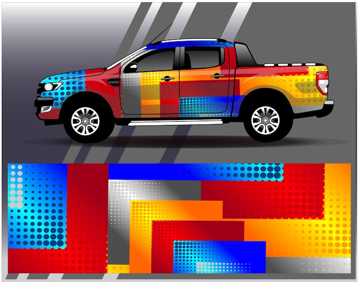 वेक्टर ar wrap design vector. graphic abstract stripe racing background