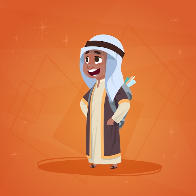 Arab Boy Small Cartoon Character 