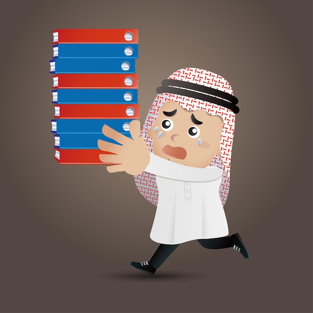 Arab business people illustration