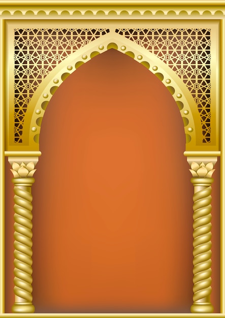 Arab oriental style arch