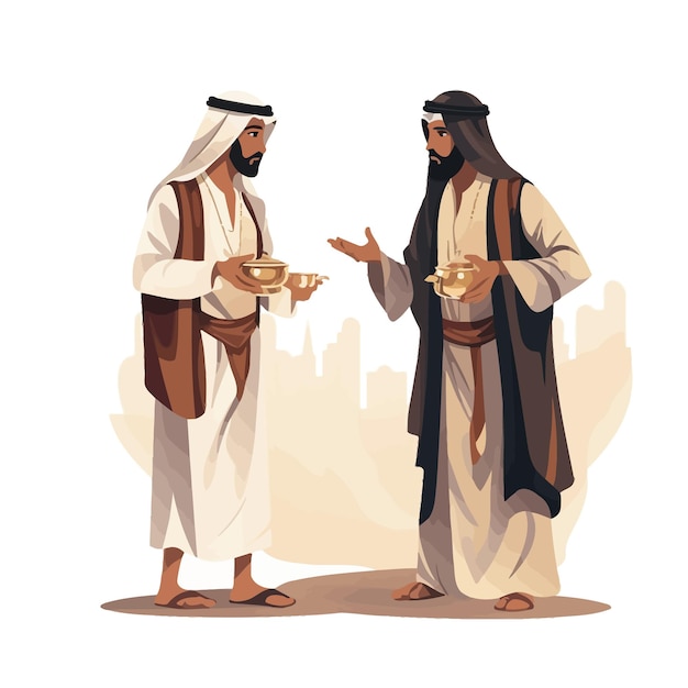 Vector arab people