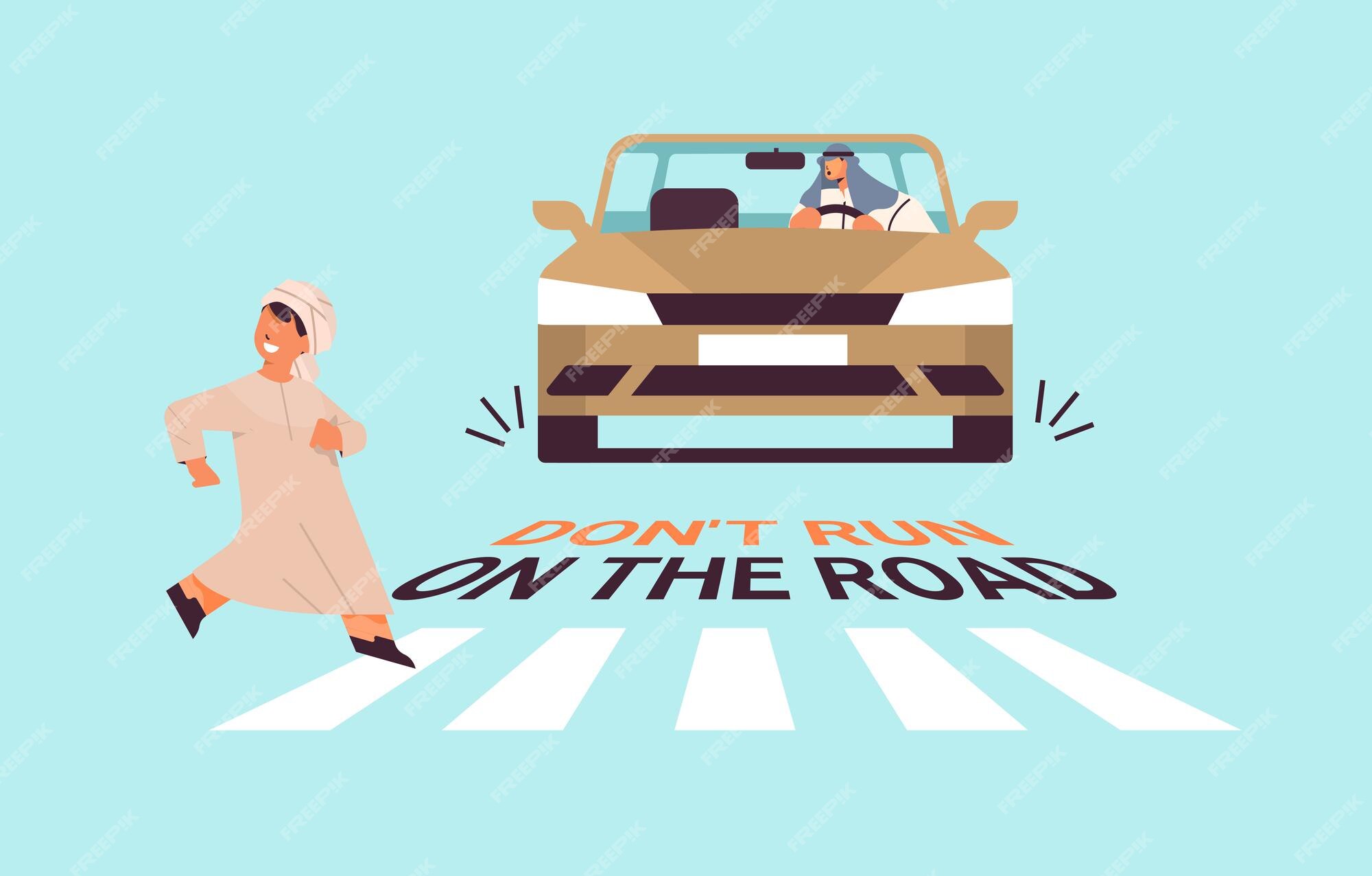 Premium Vector  Crosswalk accident flat vector illustration