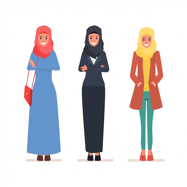 Arab women character set