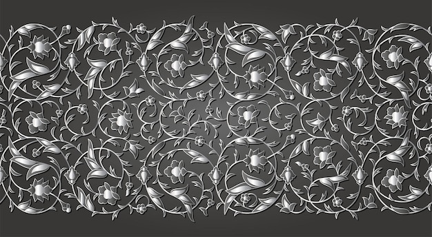 Arabesque luxury floral pattern