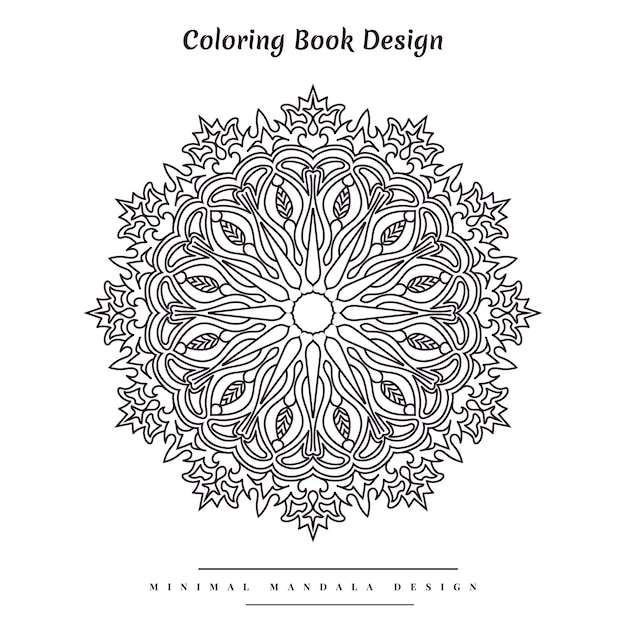 Vector arabesque mandala islamic coloring book design for kids