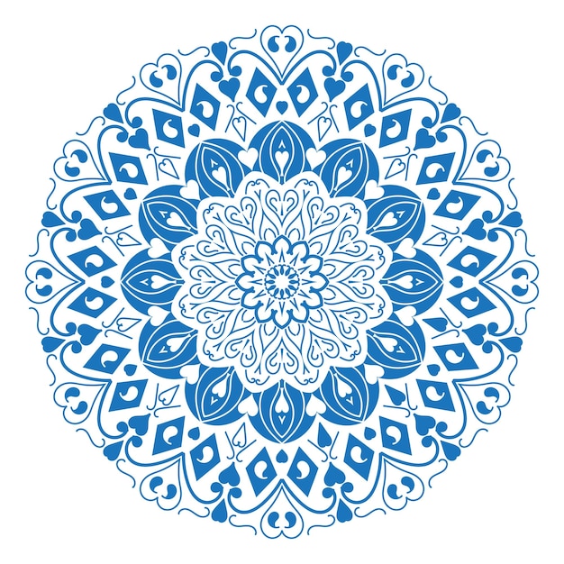 Arabesque patroon mandala ornament schets doodle handgetekende illustratie henna tattoo stijl